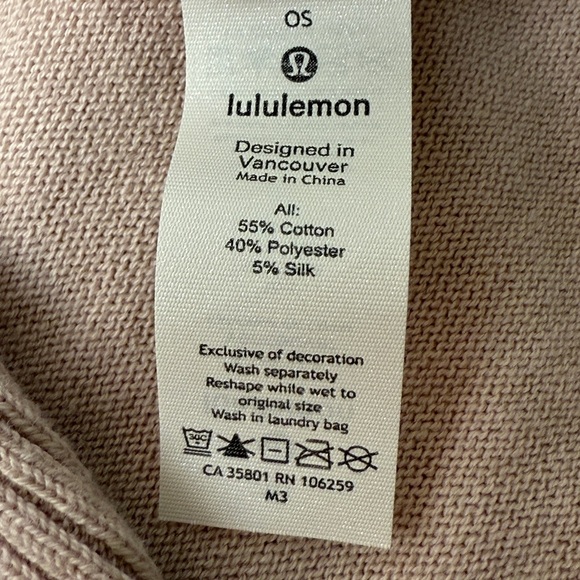 Lululemon Free To Coast Wrap Light Pink One Size - Picture 5 of 7